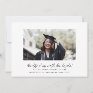 The Tassel Was Worth The Hassle Script Graduation Announcement