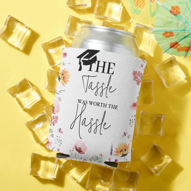The tassel worth the hassle Wildflower Graduation  Can Cooler (In Situ Summer)