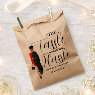 The tassle worth the hassle graduation party Favou Favour Bags