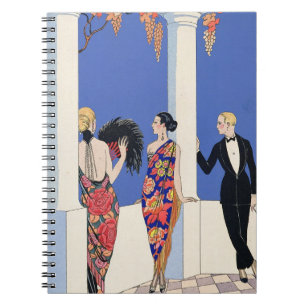 The Taste of Shawls, 1922 (pochoir print) Spiral Notebook