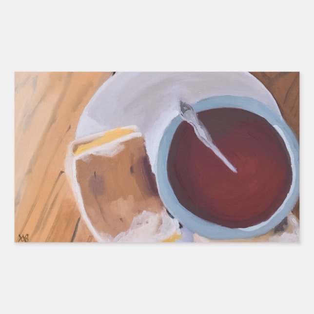 The Taste of Warmth Rectangular Sticker (Front)