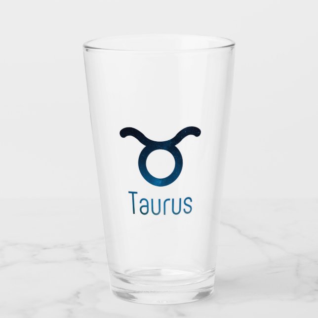 The Taurus Constellation - Galaxy  Glass (Front)