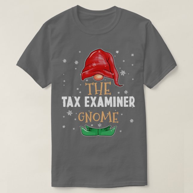 The tax examiner Gnome Family Matching Christmas O T-Shirt (Design Front)