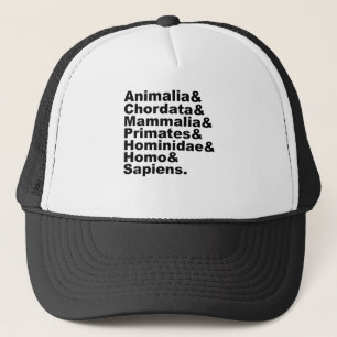 The Taxonomy of Man Kingdom Through Species Trucker Hat