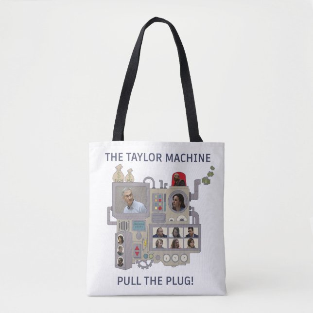 The Taylor Machine Tote Bag (Front)