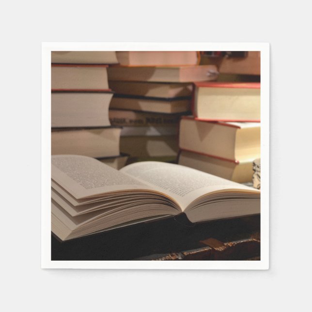 The TBR Book Stack Napkin (Front)