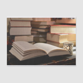 The TBR Book Stack Tissue Paper