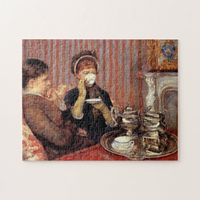 The Tea by Mary Cassatt Puzzle (Horizontal)