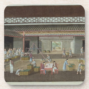 The Tea Depot (gouache on silk) Coaster