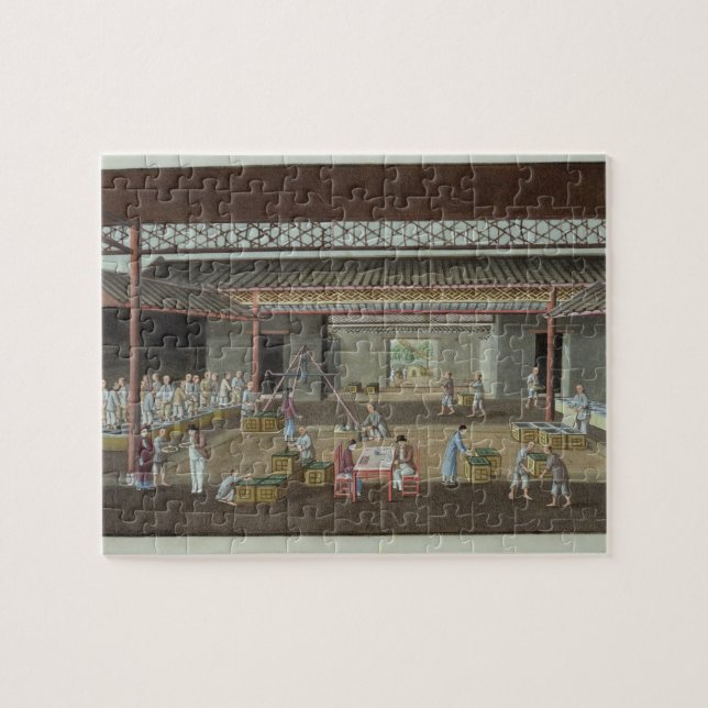 The Tea Depot (gouache on silk) Jigsaw Puzzle (Horizontal)