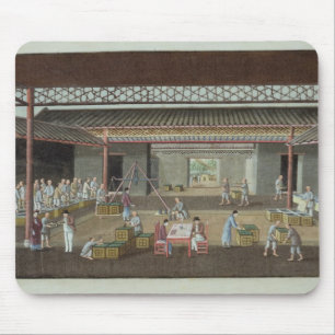 The Tea Depot (gouache on silk) Mouse Pad
