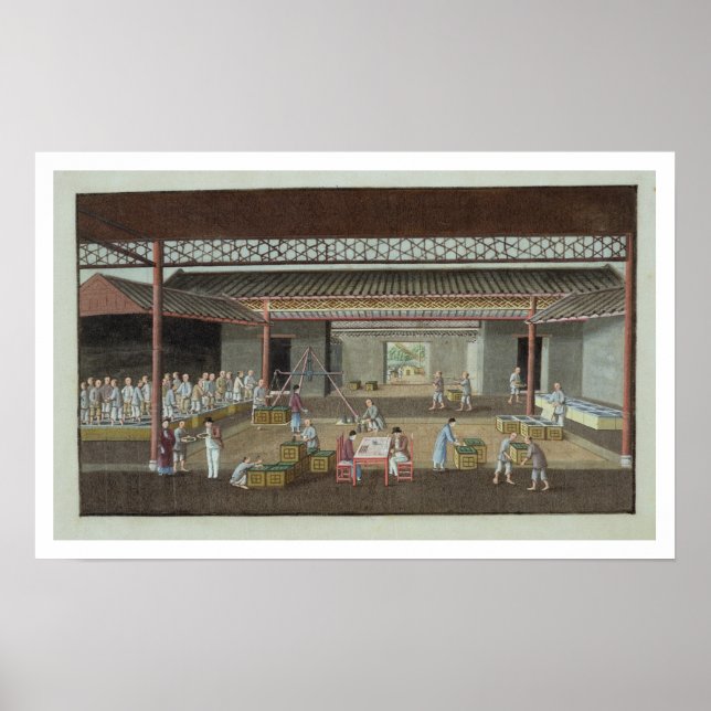 The Tea Depot (gouache on silk) Poster (Front)