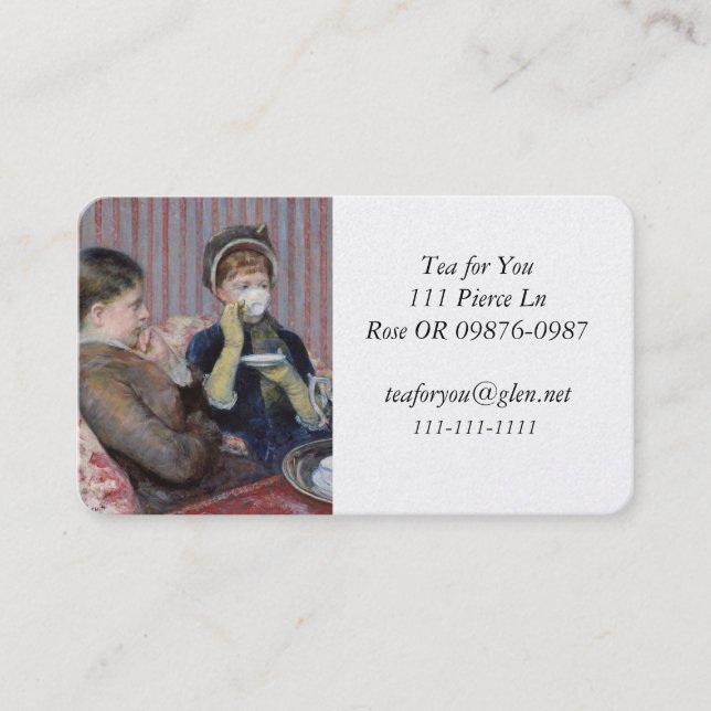 The Tea Friends Business Card (Front)