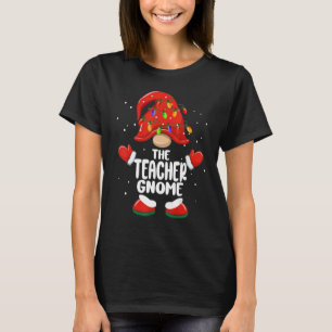 The Teacher Gnome Christmas Family Matching Pjs X T-Shirt