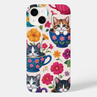 The Teacup Kittens & Blooms Case-Mate iPhone 14 Case