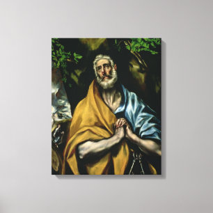 The Tears of St Peter, late 1580s Canvas Print