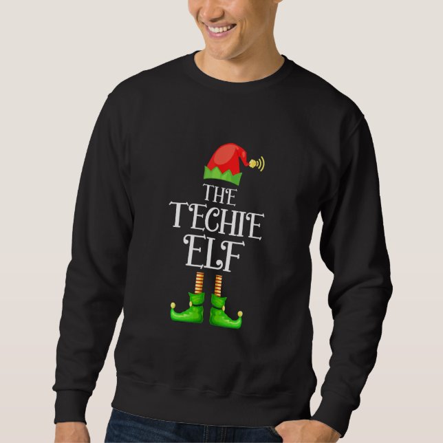 The Techie Elf Matching Group Christmas Sweatshirt (Front)