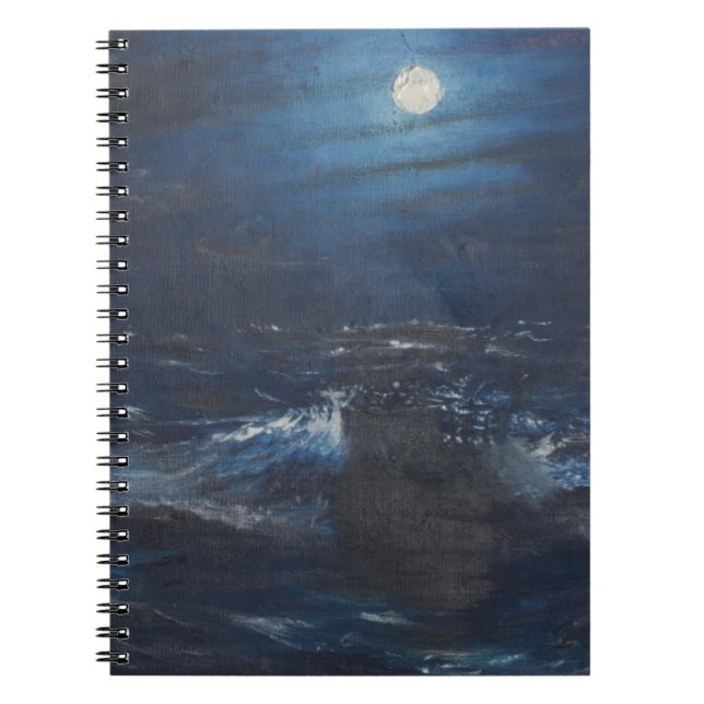 The Tell tale Moon Spiral Notebook (Front)