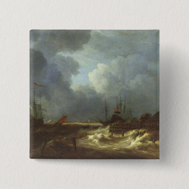 The Tempest 15 Cm Square Badge (Front)