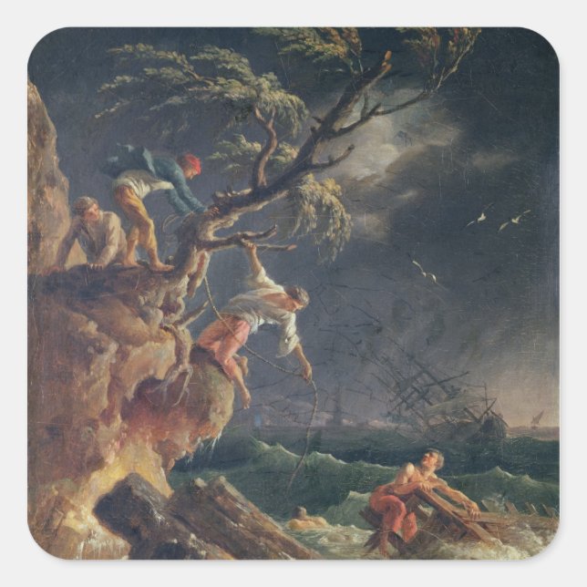 The Tempest, c.1762 Square Sticker (Front)