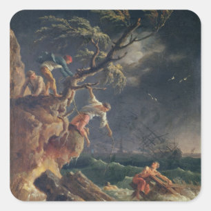 The Tempest, c.1762 Square Sticker