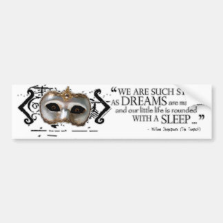 The Tempest Quote Bumper Sticker