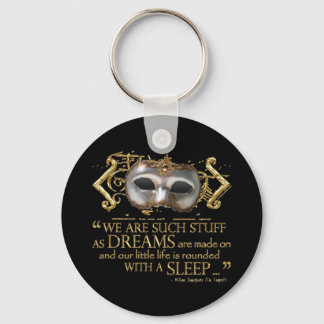The Tempest Quote (Gold Version) Key Ring