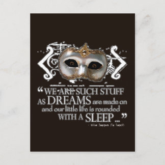 The Tempest Quote Postcard