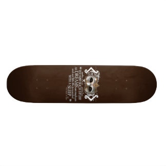 The Tempest Quote Skateboard