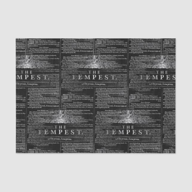 The Tempest Shakespeare Play Tissue Paper (Front)