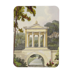 The Temple Bridge, from Ackermann's 'Repository of Magnet