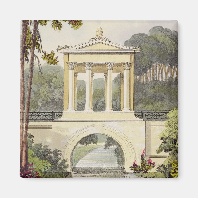 The Temple Bridge, from Ackermann's 'Repository of Magnet (Front)