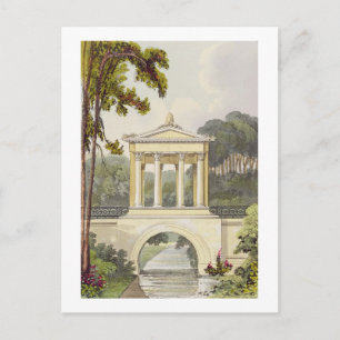 The Temple Bridge, from Ackermann's 'Repository of Postcard