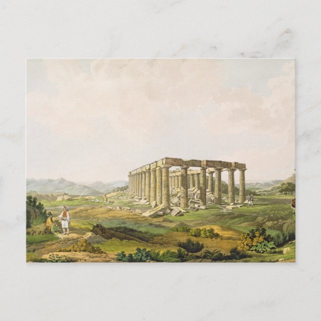 The Temple of Apollo Epicurius, plate 25 from Part Postcard (Front)