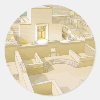 The Temple of Jerusalem Classic Round Sticker