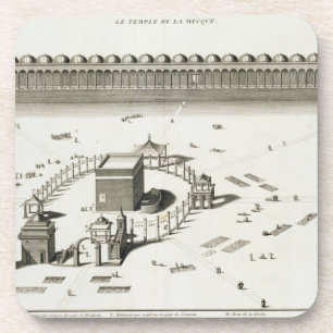 The Temple of Mecca (engraving) Coaster