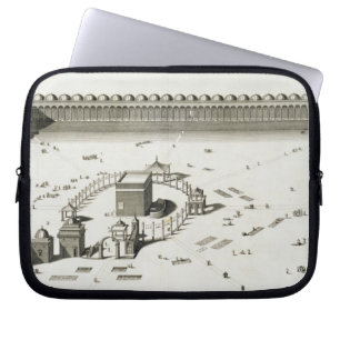 The Temple of Mecca (engraving) Laptop Sleeve