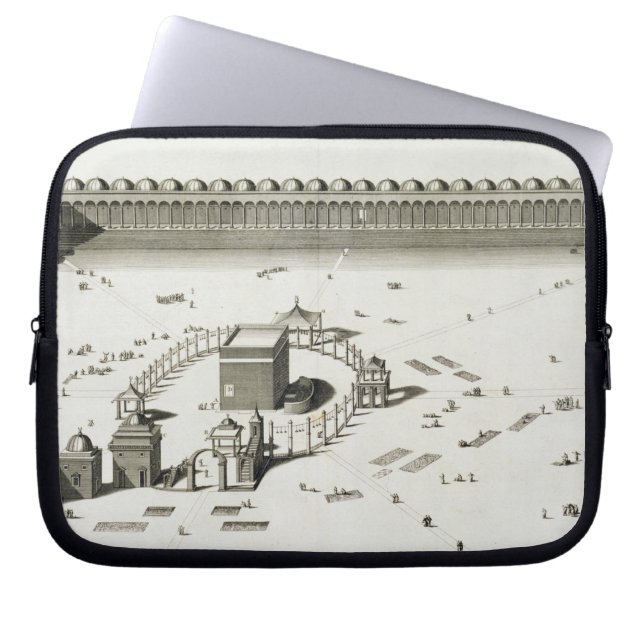 The Temple of Mecca (engraving) Laptop Sleeve (Front)