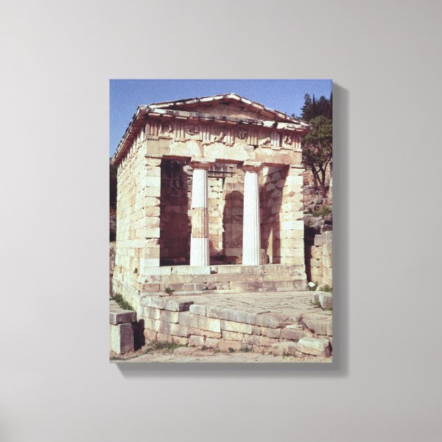 The Temple of the Treasures of the Athenians Canvas Print (Front)