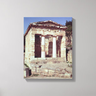 The Temple of the Treasures of the Athenians Canvas Print