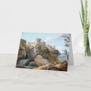 The Temple of Vesta   Giovanni Battista Busiri Card