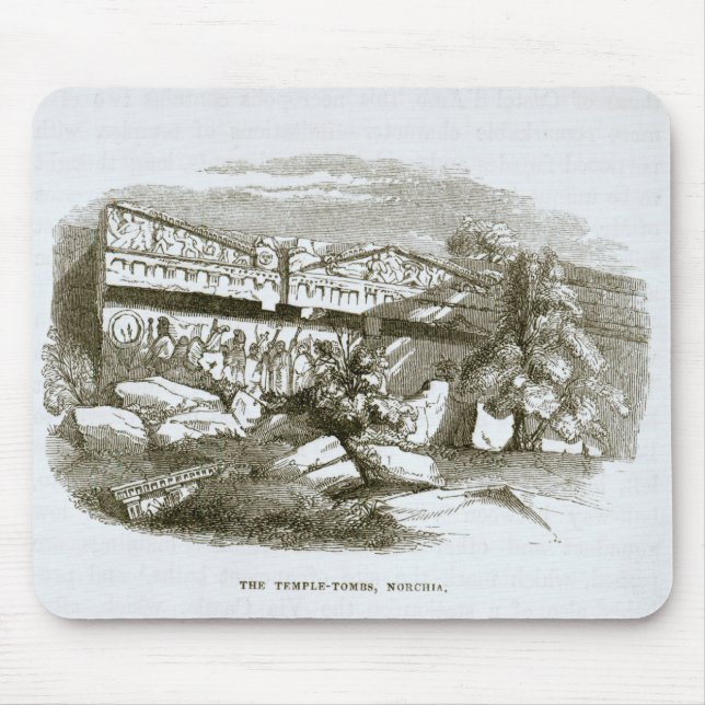 The Temple-Tombs at Norchia Mouse Pad (Front)