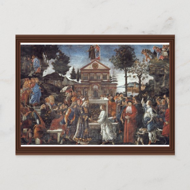 The Temptation Of Christ By Botticelli Sandro Postcard (Front)
