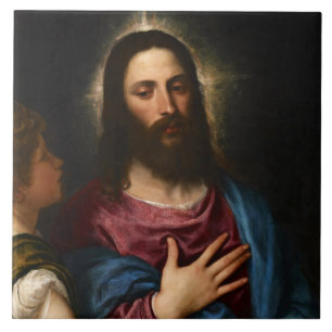 The Temptation of Christ, Titian Tile