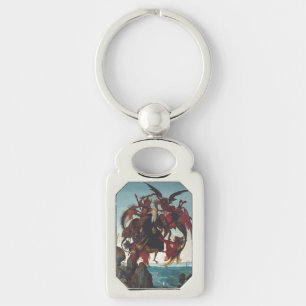 The Temptation of Saint Anthony by Michelangelo Key Ring