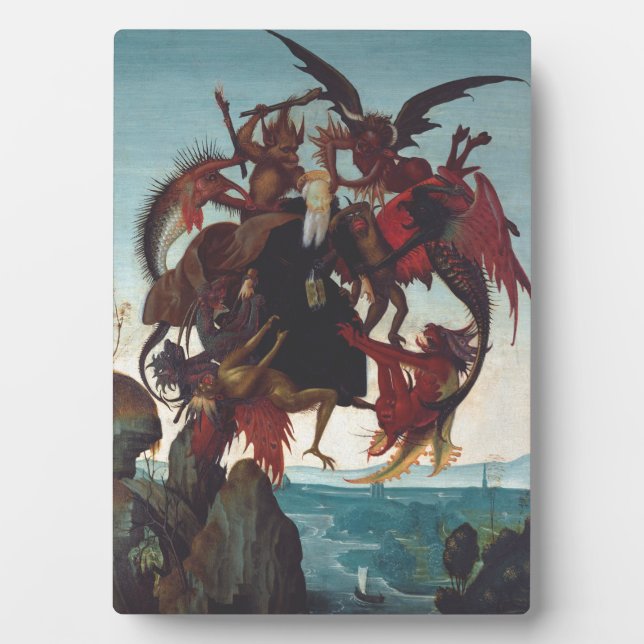 The Temptation of Saint Anthony by Michelangelo Plaque (Front)