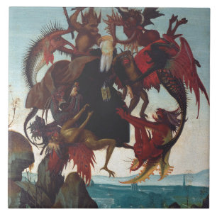 The Temptation of Saint Anthony by Michelangelo Tile