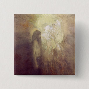 The Temptation of St. Anthony, 1883 15 Cm Square Badge