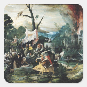 The Temptation of St. Anthony 2 Square Sticker