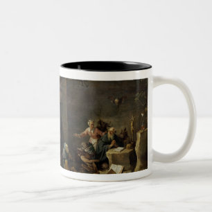 The Temptation of St. Anthony 2 Two-Tone Coffee Mug